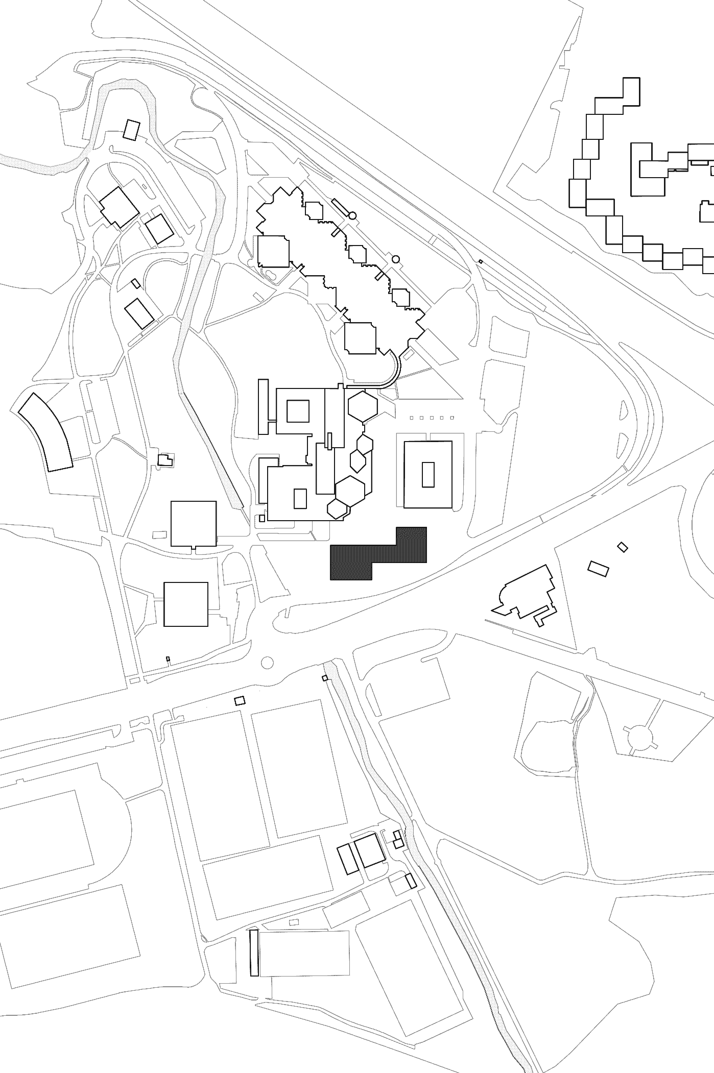 B2A 039 - UNIL bâtiment pour les Sciences Humaines plan-de-situation-039-unil_1_1000_a-refaire