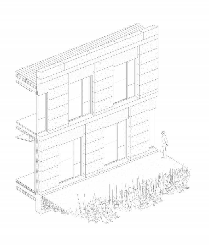 B2A 027 - Espace culturel Malesherbes prototype-axo-proto