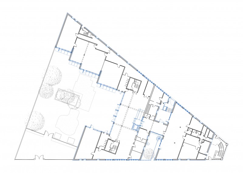 B2A 057 - Ecole rue de la Procession plan-rdc