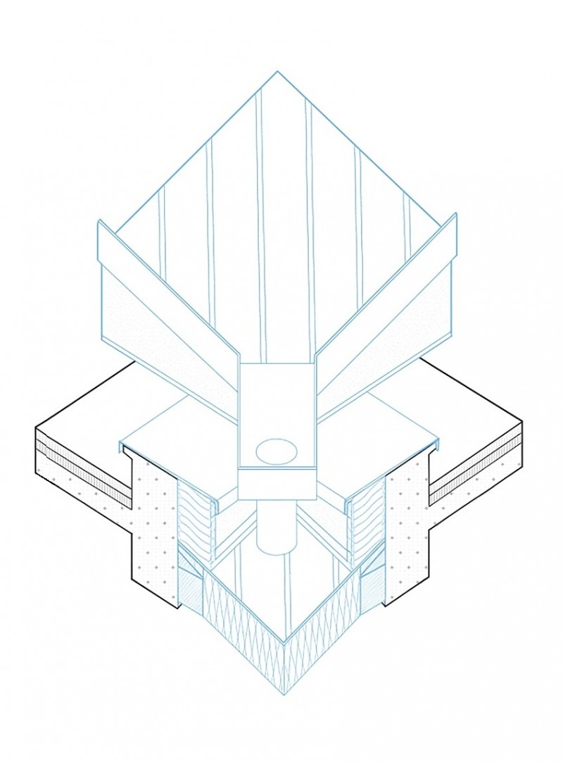 B2A 077 - Groupe scolaire Paul Langevin detail-axo