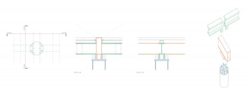 B2A 064 - Passerelle de la Manufacture detail-assemblage