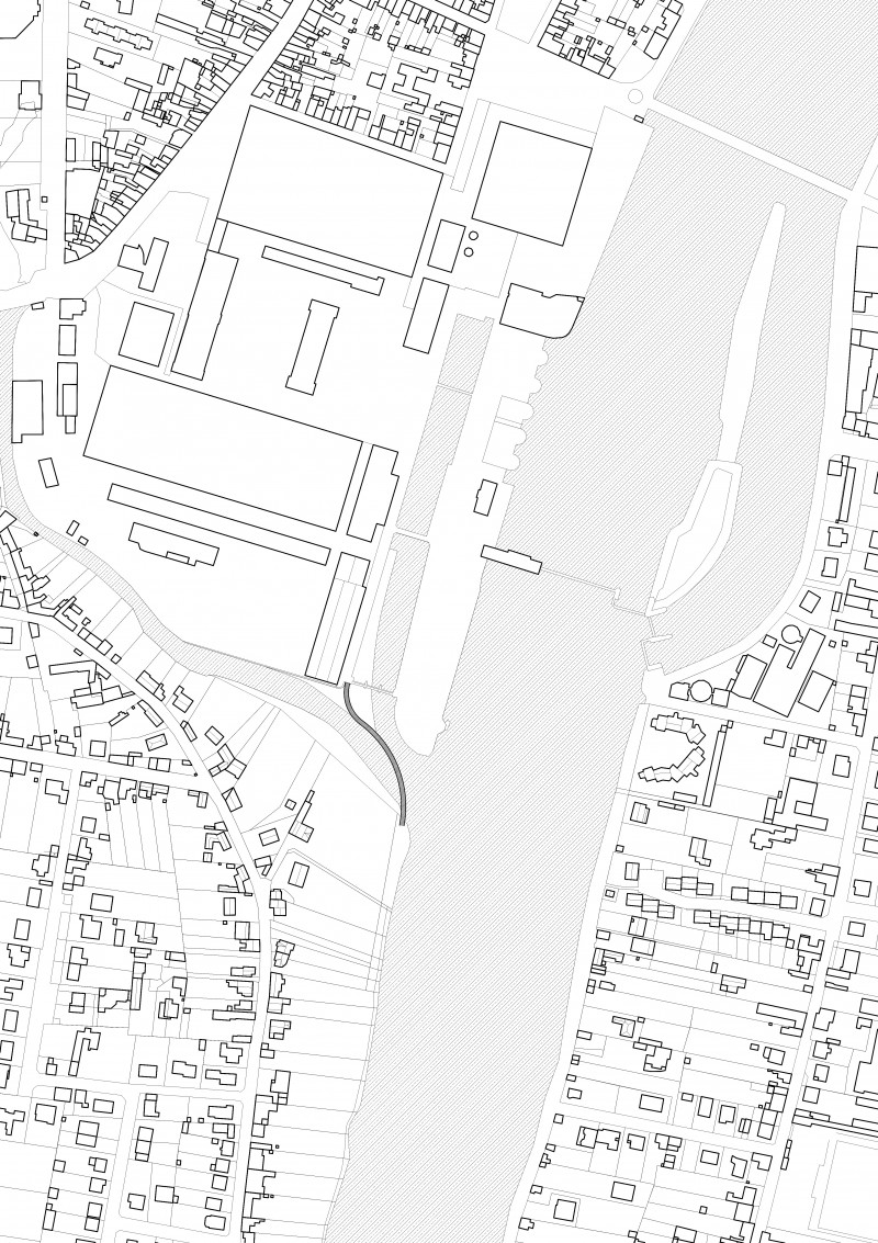 B2A 064 - Passerelle de la Manufacture plan-de-situation
