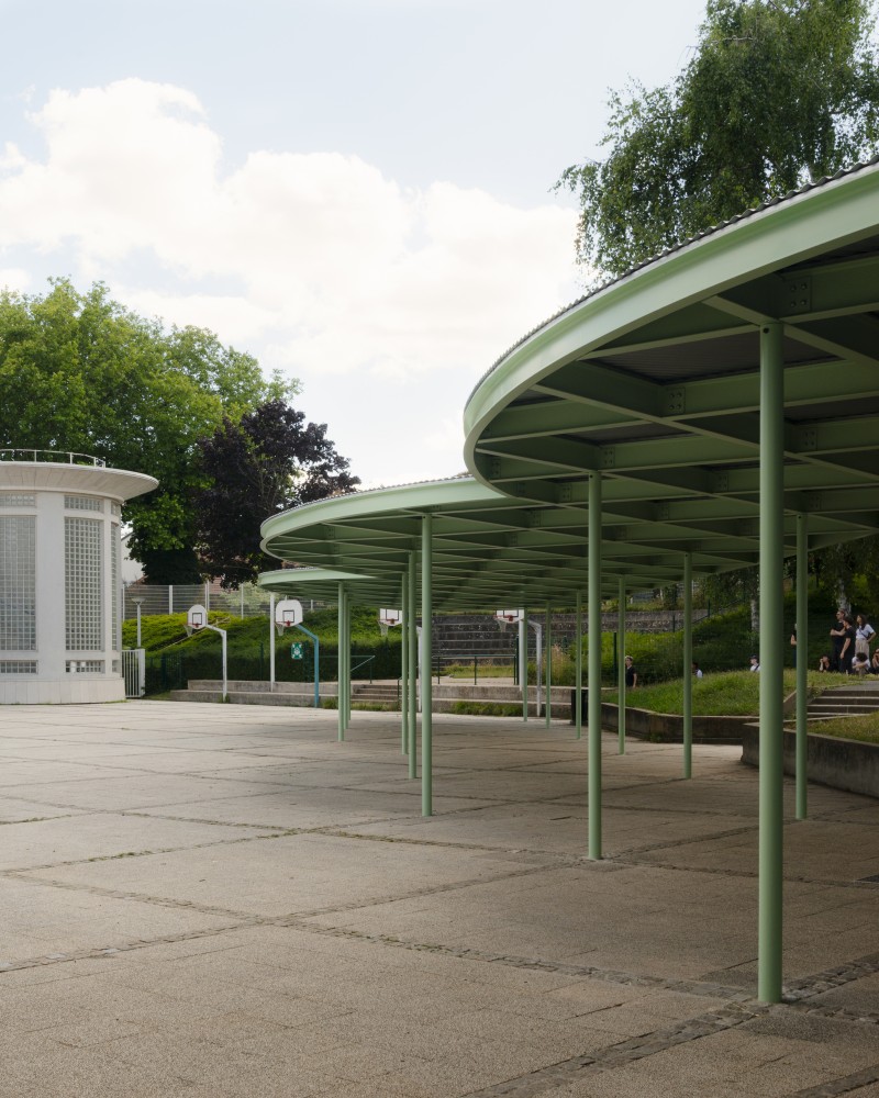 B2A 048 - Préau au collège Romain Rolland b2a_preau_hdluc-borho-1