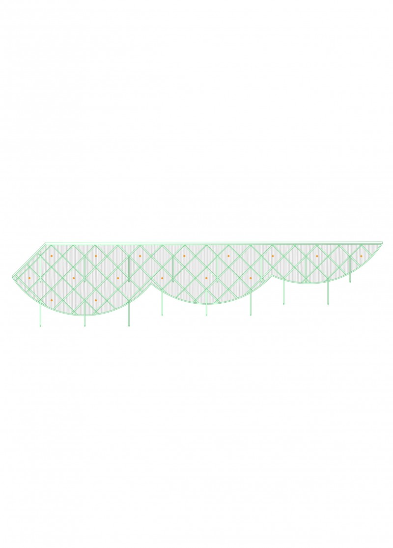 B2A 048 - Préau au collège Romain Rolland isometrie